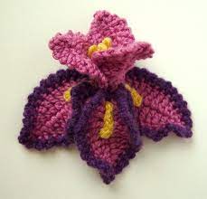 Crochet Iris Flower Pattern Pdf Crochet Flowers Crochet Plant Crochet Flower Patterns