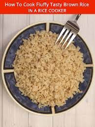 With this ratio, this recipe makes the perfect brown rice every time! How To Cook Fluffy Tasty Brown Rice In A Rice Cooker Melanie Cooks