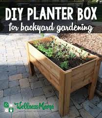 Diy Planter Box Tutorial Garden Boxes Diy Backyard Garden Diy Diy Planters