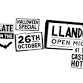 Llandovery Open Mic Night Halloween Special event image