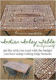 Other regular features making a welcome return include. Indian Inlay Stenciled Table Stenciled Table Inlay Furniture Bone Inlay Furniture