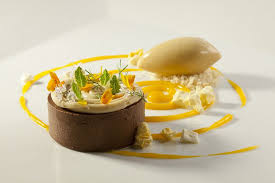 You Can Find This Recipes De Chocolate Hazelnut Passion Fruit Dessert In My Book Bachour On Pre 0rder Now In Dessert Presentation Food Fruit Desserts