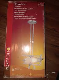 Portfolio Glass Biplane Airplane Pendant Light Fixture Chrome Hanging New Nib Portfolio Contempora Chrome Light Fixture Ceiling Pendant Lights Ceiling Lights