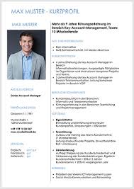 Maybe you would like to learn more about one of these? Erfolgreich Bewerben Mit Einem Kurzprofil Lebenslaufmuster De