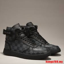 Buy and sell louis vuitton shoes at the best price on stockx, the live marketplace for 100% real louis vuitton sneakers and other popular new releases. 100 Original Fashion Show Louis Vuitton Lv Men Shoes Damier High Tops Sneakers Black Shopee Malaysia