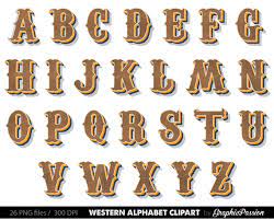 This page looks at writing the english alphabet. Country Western Digital Alphabet Steampunk Clip Art Alphabet Digital Alphabet Lettering Alphabet Alphabet