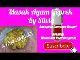 Tips Resep Masak Bumbu Sambal Ayam Geprek Youtube Resep Masakan Resep Makanan Ayam
