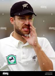 New Zealand's Daniel Vettori during his bowling spell at the Lord's cricket  ground, in London, Friday May 21, 2004, during the second day of the first  Test match between England and New
