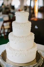 A Simple Classic Wedding Cake The Pearls On Top Add Such A Beautiful Accent To The Cake Aisleperfe Wedding Cake Pearls Wedding Cakes Classic Wedding Cake