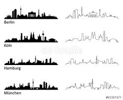Skyline Berlin Koln Hamburg Munchen Skyline