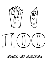 Here are some fun coloring pages you can use with your kiddos during your celebration or use them as decorations! 100 Days Of School Coloring Pages Free Coloring Home
