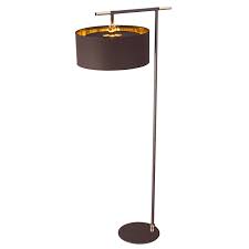 beau lampadaire textile balance lampenschirm aus stoff stehlampe dimmbar stehleuchte holz
