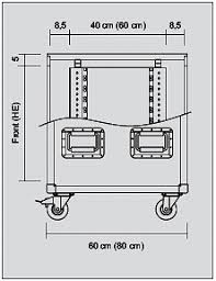 19 Zoll Qsd Rack Klappdeckel Racks Flightcases Procase Transportkoffer Flightcase Shop