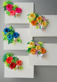 Roses Origami Greeting Cards Set Of 5 Mother S Day Cards Easter Cards Origami Crafts Paper Crafts Origami Origami Design