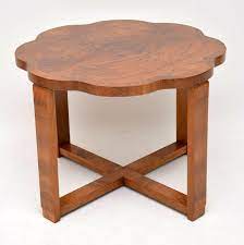 Art deco coffee tables were made in the 1900s, from the beginning of the century to around the 1950s. 1920 S Art Deco Figured Walnut Nesting Coffee Table Nesting Coffee Tables Art Deco Coffee Table Coffee Table Vintage