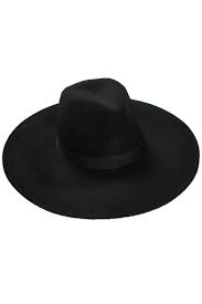 Witch Brim Hat B Black Wide Brim Hat Black Fedora Hat Black Fedora