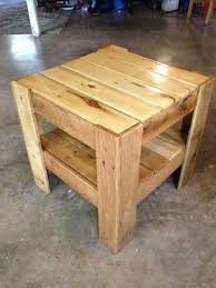 Pallet Side Table Wood Pallet Projects Pallet Side Table Wood Pallets