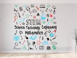 Stem Wall Sticker,physics Chemical Biology Wall Sticker ,classroom Wall  Decor-school Wall Stikcer -STEM Science Technology Engineering Math - Etsy