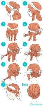 Resultado De Imagen De Peinados Kawaii Coiffure Avec Bandeau Coiffure Cheveux Naturels Coiffure Facile