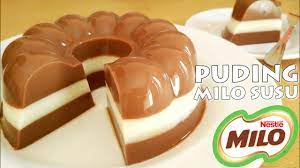 Cara membuatnya juga cukup mudah. Resep Puding Milo Susu Youtube