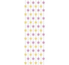Cole & son, morris, sanderson, albany, orla kiely Pink Star Pattern Wallpaper Tenstickers