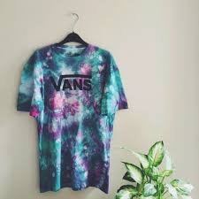 Black And Purple Tie Dye Shirt Unisex Authentic Vans Tie Dye T Shirt Pastel Blue Pink And Purple S To Xl Off The Wall Skateboarding Roupas Tumblr Roupas Camisetas Tie Dye
