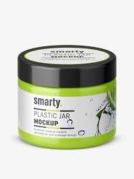 Plastic Jar Mockup Top View Smarty Mockups Plastic Jars Jar Food Industry
