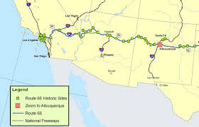 Map of nm and az. New Mexico Arizona And California Map Route A Discover Our Shared Heritage Travel Itinerary