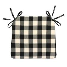 Check out our checkered chair selection for the very best in unique or custom, handmade pieces from our chairs & ottomans shops. Black And Ivory Buffalo Check Bistro Chair Cushion World Market