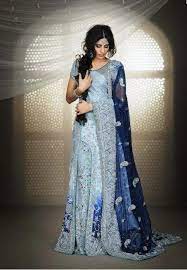 Beautiful Blue Colour Combinations Blue Bridal Dress Pakistani Bridal Dresses Indian Bridal Fashion