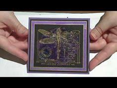 You can use a rubber stamp and powder to make beautiful homemade cards. 14 Tutorial Mica Powder Video Mica Powder Mica Tutorial