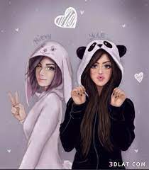 صور بنات مرسومة حديثة 2020 اروع صور رسومات البنات رسومات بنات كيوت best friend drawings girly m drawings of friends
