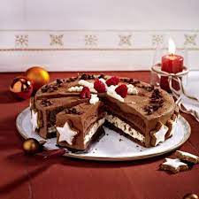 Schoko Zimtstern Torte Rezept Lecker Weihnachtliche Kuchen Und Torten Weihnachtskuchen Rezepte Weihnachtskuchen