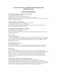 What is your ideal present? Example Planned Giving And Donation Programs Resource List