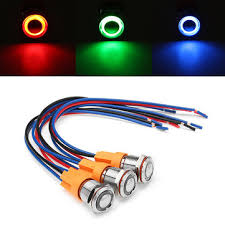 328ft 22awg rgb 3528 5050 rgb led strip 4 pin extension cable wire connector. 12v 24v 4pin 12mm Metal On Off Led Push Button Switch Wiring Harness Switch Self Locking Waterproof Sale Banggood Com