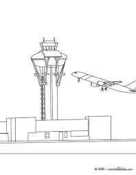 Plane Coloring Pages Control Tower At The Airport Coloring Pages Color Coloring For Kids