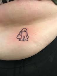 A spooky tattoo with the tag line halloween forever looks perfect for a night out for trick or treating! Ghost Tattoo Outline Halloween Halloween Tattoos Halloween Tattoos Halloweentattoos In 2021 Ghost Tattoo Tattoos Spooky Tattoos