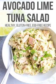 Avocado Lime Tuna Salad Recipe Tuna Salad Egg Free Recipes Food Recipes