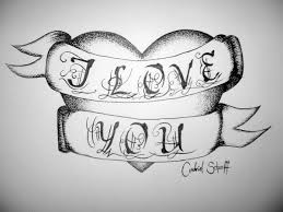 Love You Tattoo Heart By Andicandi509 On Deviantart I Love You Drawings Love Yourself Tattoo Easy Drawings