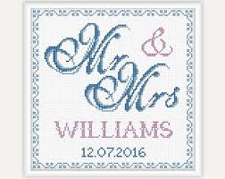 Free cross stitch patterns that everyone can download and enjoy. Wedding Gift Mr Mrs Wedding Cross Stitch Pattern Wedding Keepsake Embroidery Bridal Cross Stitch Pattern Pdf Instant Download Wedding Cross Stitch Patterns Wedding Cross Stitch Wedding Cross