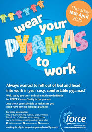 Check spelling or type a new query. Wear Your Pyjamas To Work For Force Force Cancer Charity