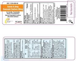 As a result, it softens the stool. Buy Senna And Docusate Sodium Senna And Docusate Sodium 50 8 6 Mg 1 Mg 1 Sunrise Pharmaceutical Inc
