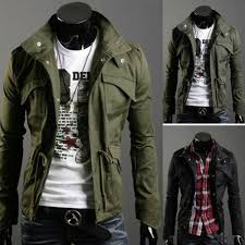 Military style is everywhere — here's how to wear it. Men S Slim Fit Military Style Jacket Stand Collar Coat Zip Button Hoody Overcoat Mens Military Style Jacket Mens Outfits Military Fashion