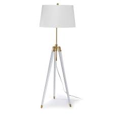 Best floor lamps with reviews. Regina Andrew Acrylic Tripod Floor Lamp With Linen Shade Brass Scenario Home