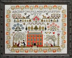 red house sampler by the sampler company cross stitch