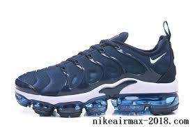 Nike Air Vapormax Plus Mens Running Shoes Navy Blue White Sneakers Blue Nike Shoes Air Max Nike Air Max