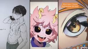 Tik Tok Anime Art Compilation Part 8 Youtube