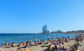 Plage Barceloneta Barcelone Barcelone Plage Ligne Metro