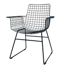 Hk Living Stoel Wire Met Armleuning Zwart Metaal 72x56x86cm Koltuklar Yemek Masasi Sandalyesi Black Metal