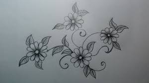 How To Draw Flower Designs Simple Flower Designs Pencil Drawing Art By Tanjina Drawing Youtube Flower sketch stock illustrationby johny007pan5/395.
